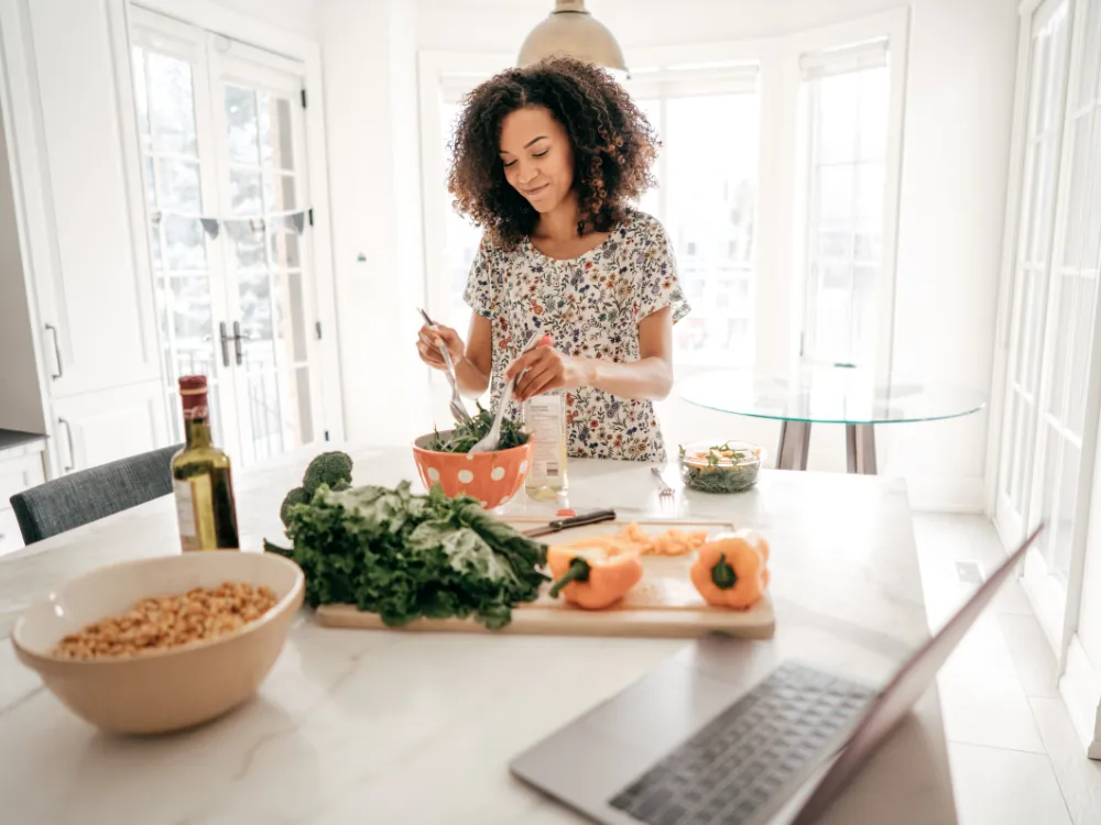 Woman cooking